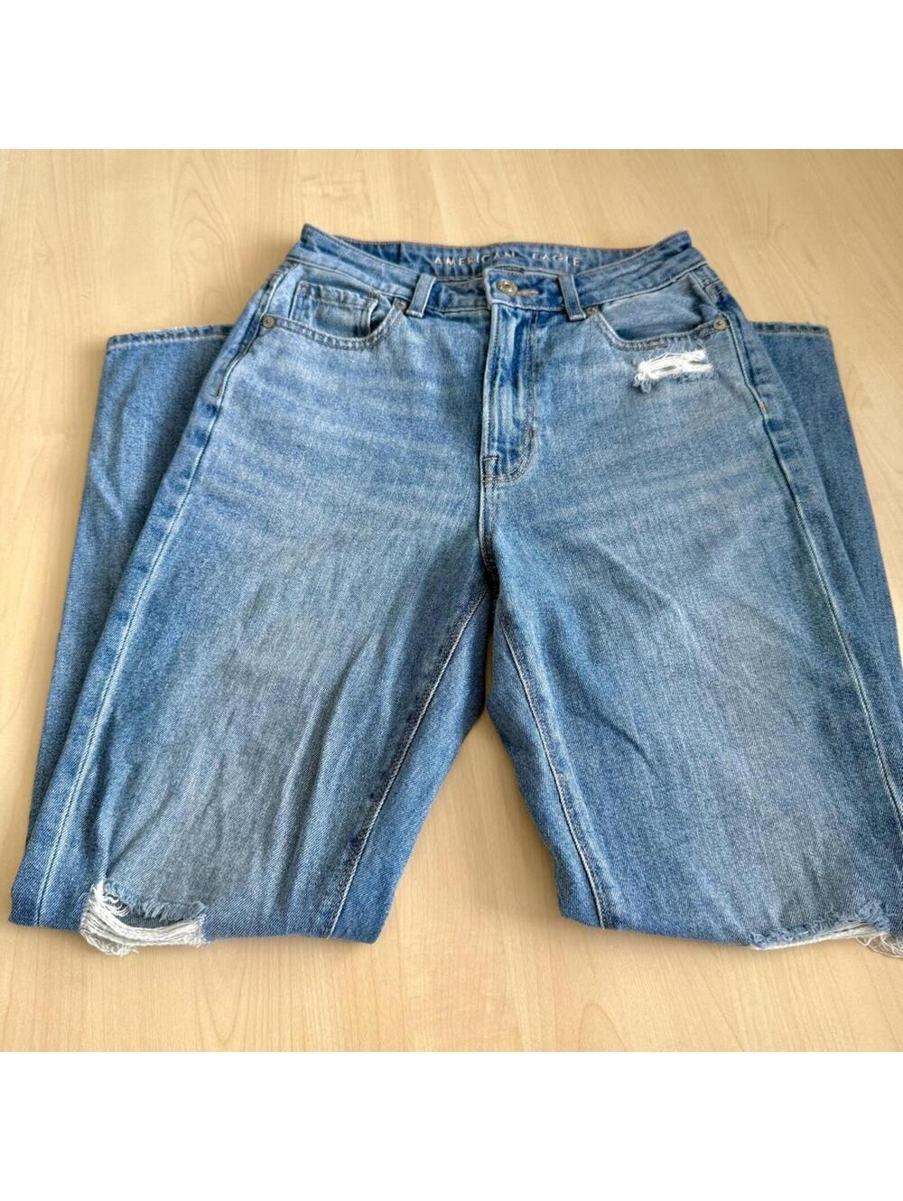 American Eagle Distressed Mom Jeans